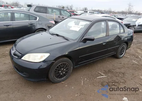 2005 Honda Civic Lx from USA, damaged, VIN 2HGES16565H513492